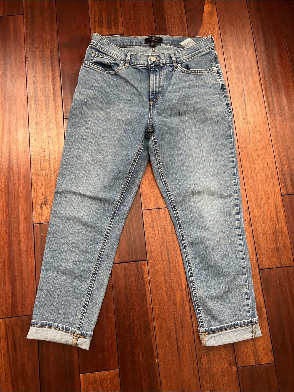 Banana Republic cropped Girlfriend Jeans size 29/8 great condition - Picture 3 of 5